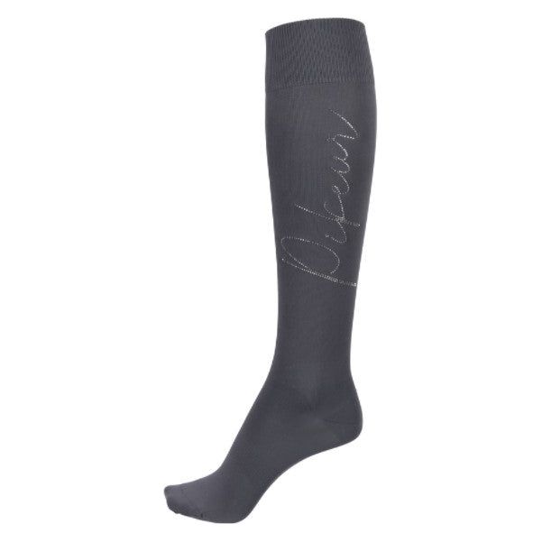 Calcetines Largos Pikeur Strass Gris