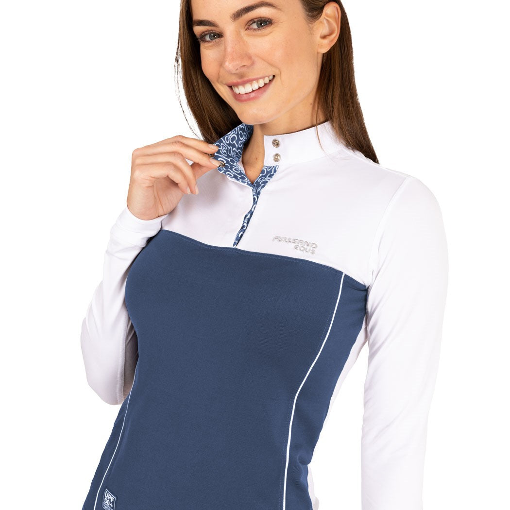 Playera Concurso Dama Fullsand Bicolor con Broches