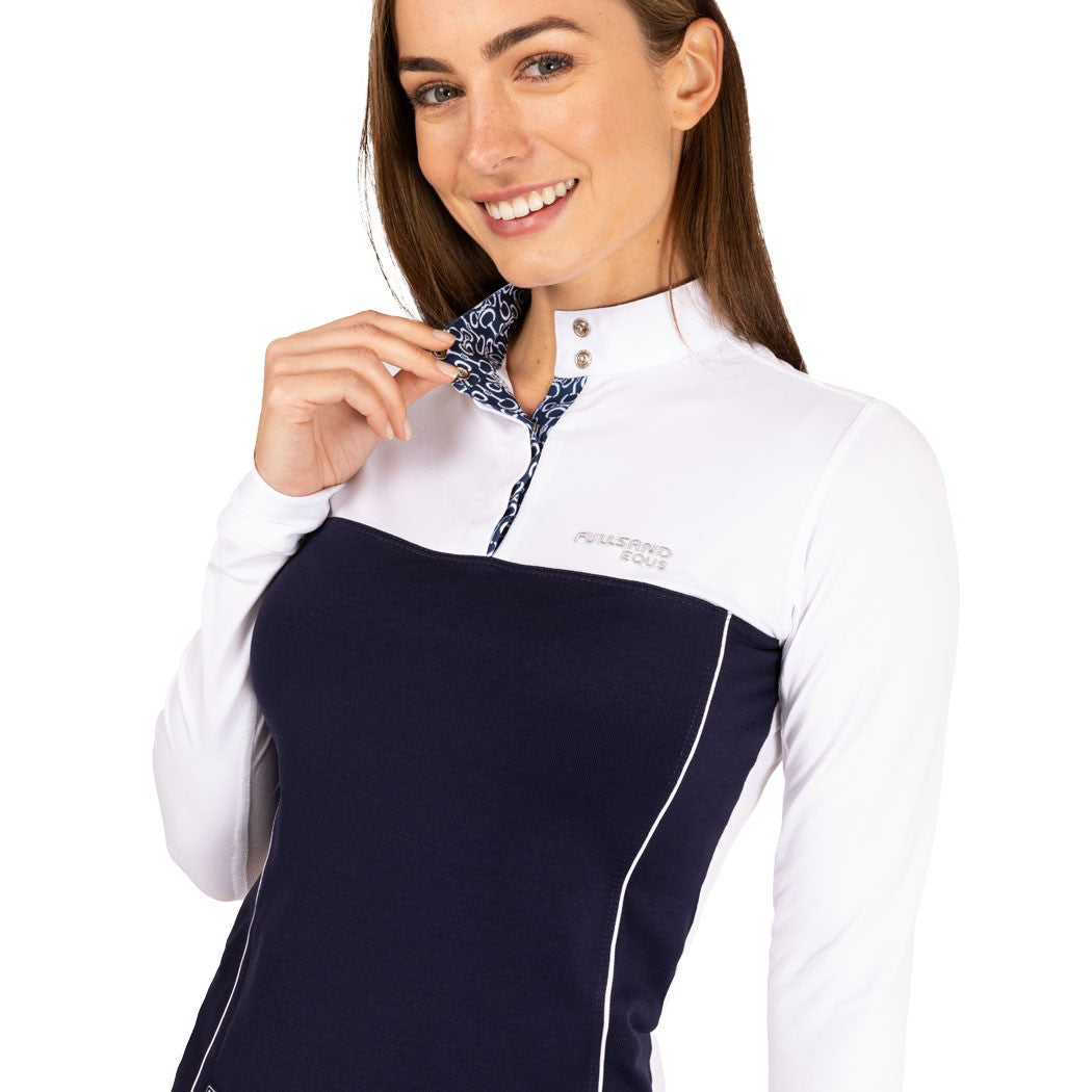 Playera Concurso Dama Fullsand Bicolor con Broches
