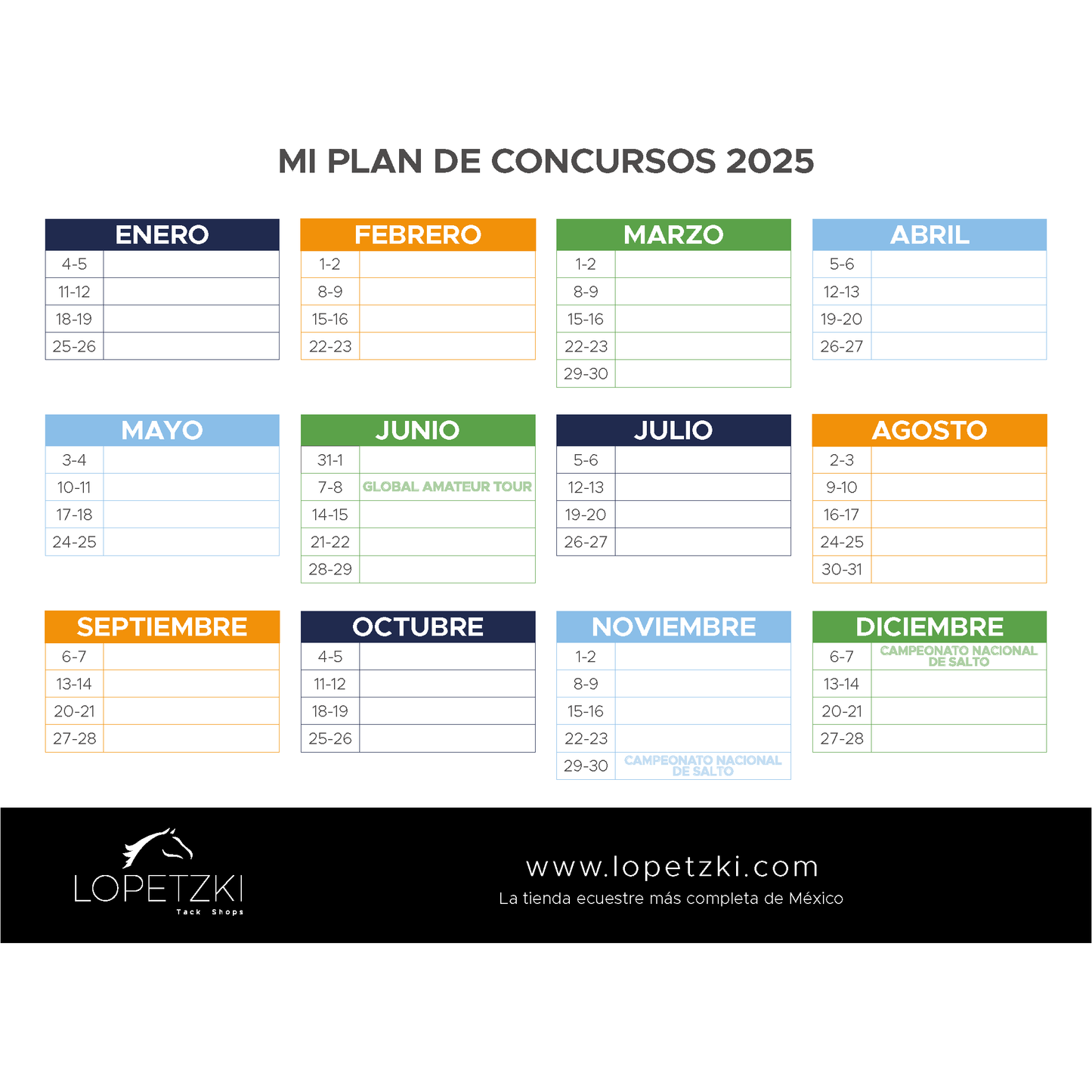 Calendario 2025