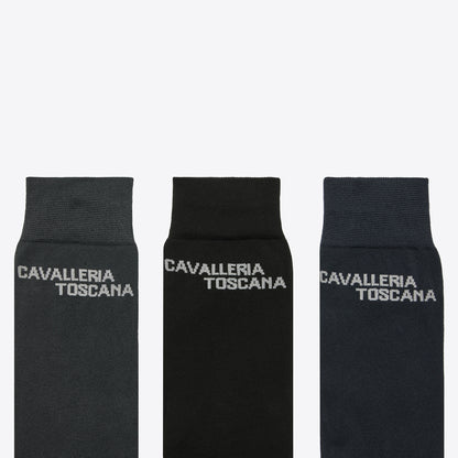 Calcetines Cavalleria Toscana Jacquard Logo 3 Pack