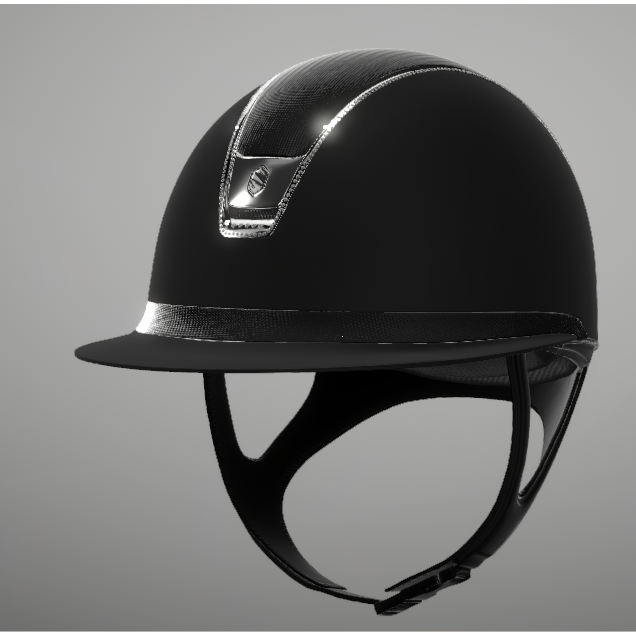 Casco Samshield Miss Shield 2.0 Shimmer Leather Swarovski Jet Hematite