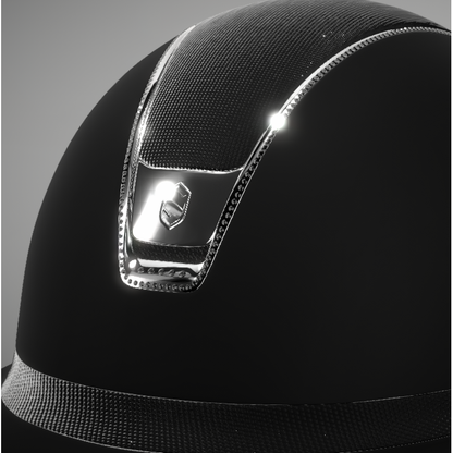 Casco Samshield Miss Shield 2.0 Shimmer Leather Swarovski Jet Hematite