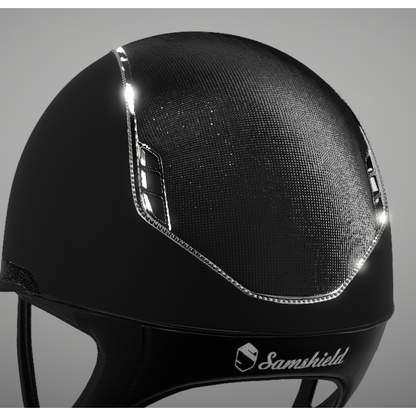 Casco Samshield Miss Shield 2.0 Shimmer Leather Swarovski Jet Hematite