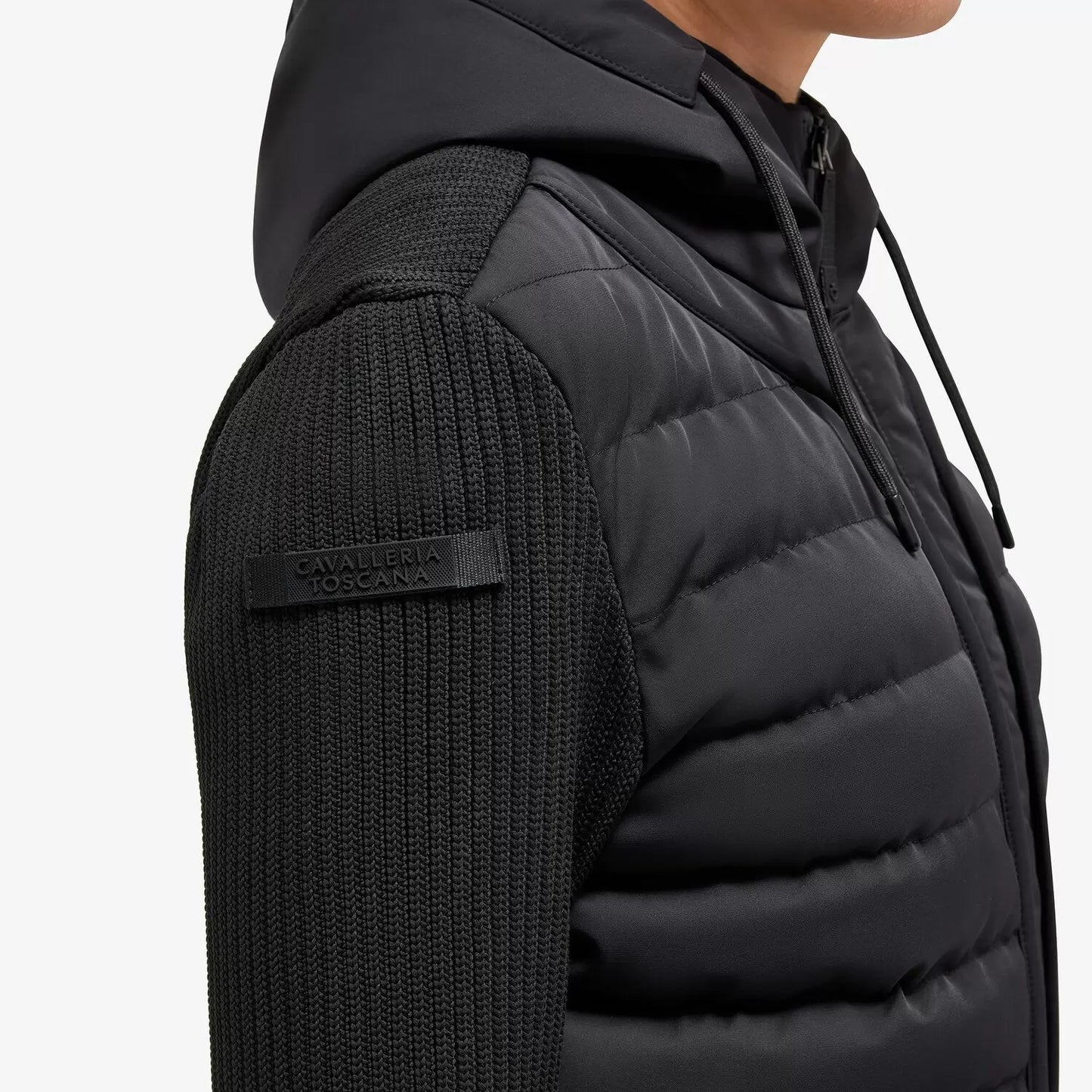 Chamarra Dama Cavalleria Toscana Hybrid Puffer Tech Knit