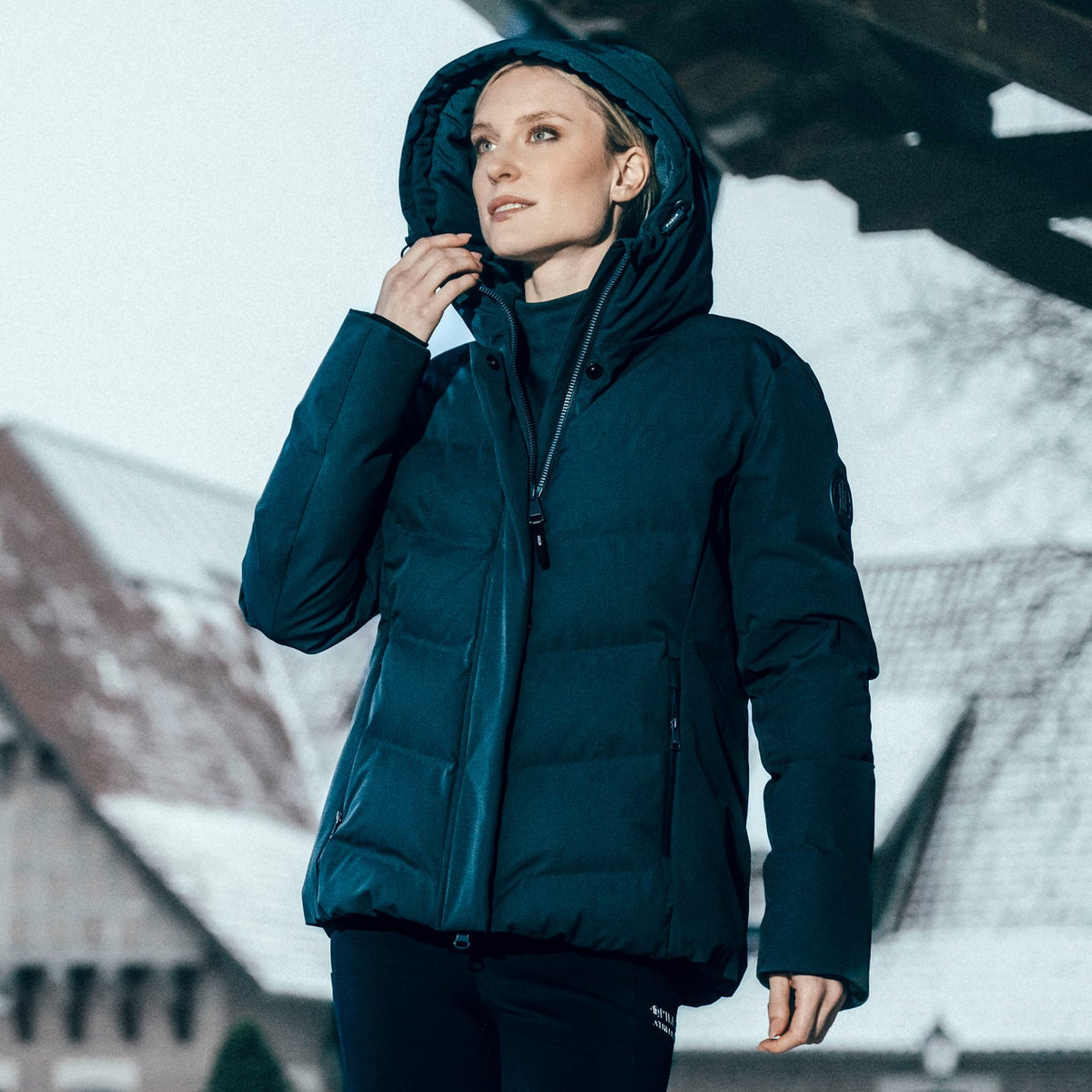 Chamarra Impermeable Dama Pikeur Quilted Rain