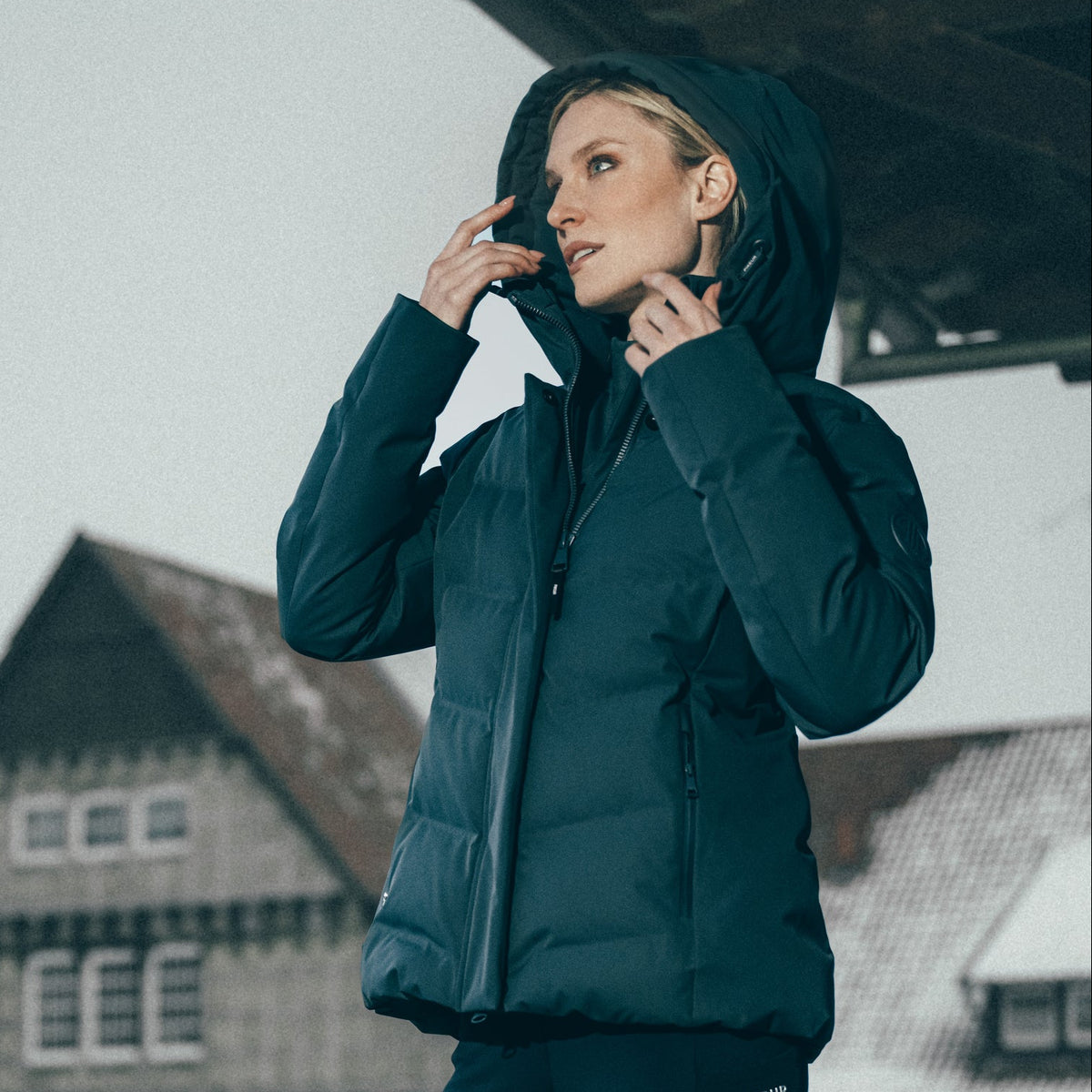 Chamarra Impermeable Dama Pikeur Quilted Rain