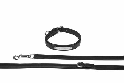 Correa y Collar de Piel para Perro Eskadron Leather
