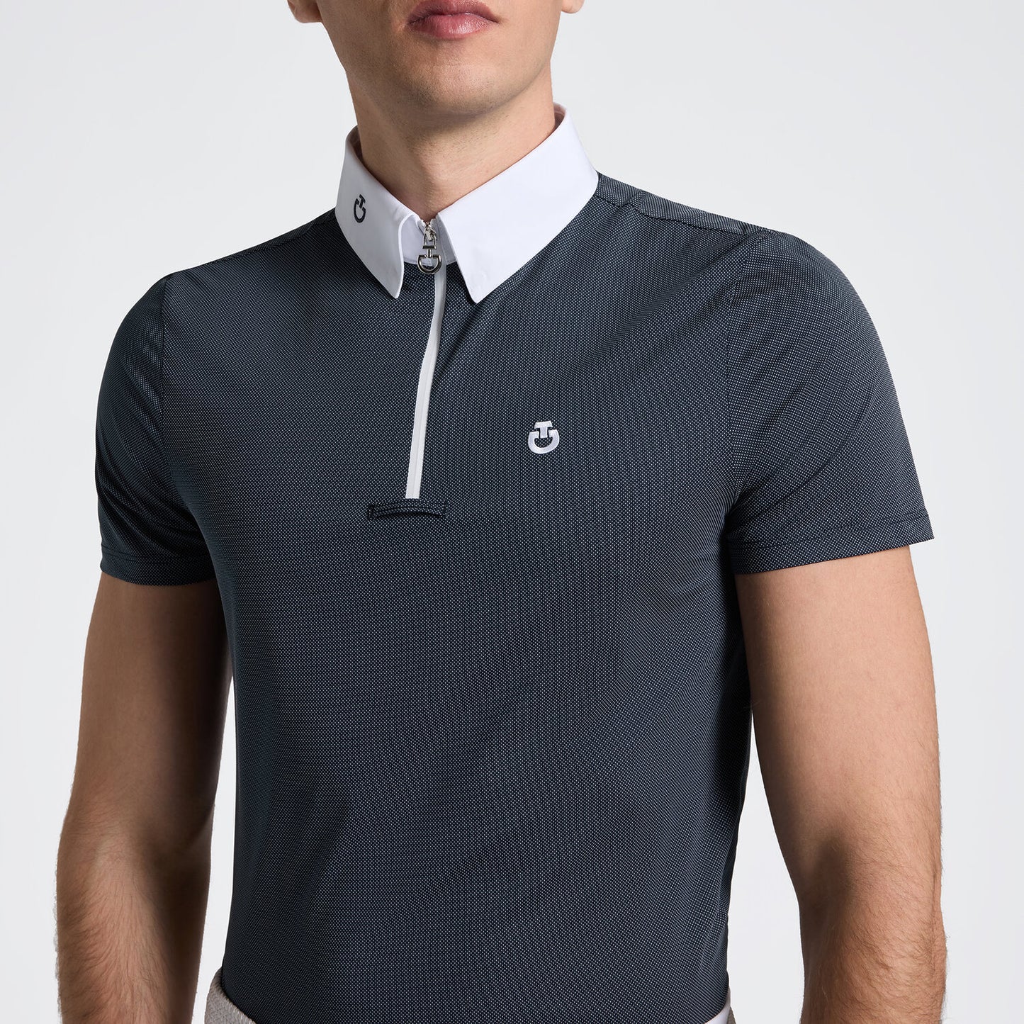Camisa Concurso Caballero Cavalleria Toscana Jersey Zip