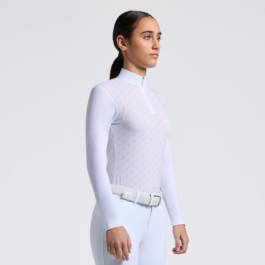 Playera Concurso Niña Cavalleria Toscana Jacquard Jersey