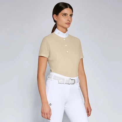 Playera Concurso Dama Cavalleria Toscana Perforated Jersey Button