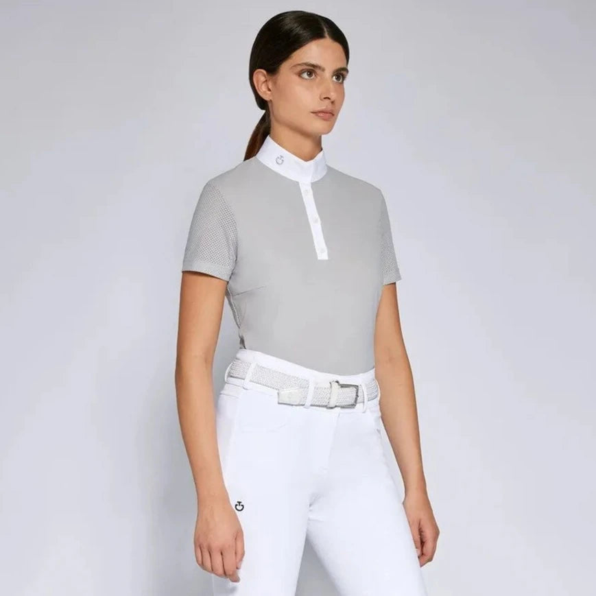 Playera Concurso Dama Cavalleria Toscana Perforated Jersey Button