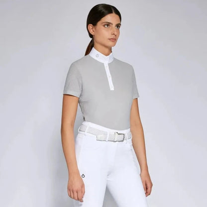 Playera Concurso Dama Cavalleria Toscana Perforated Jersey Button