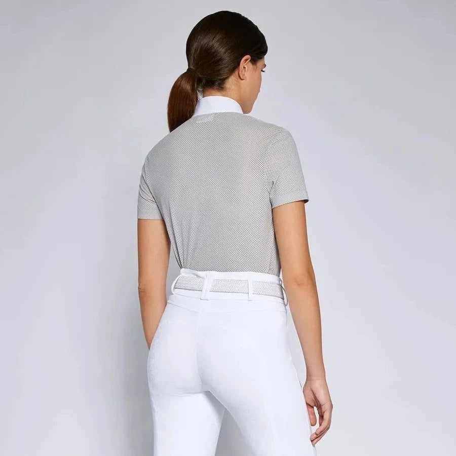 Playera Concurso Dama Cavalleria Toscana Perforated Jersey Button