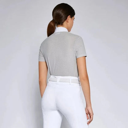 Playera Concurso Dama Cavalleria Toscana Perforated Jersey Button