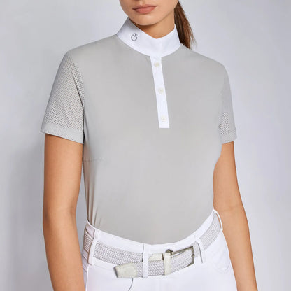 Playera Concurso Dama Cavalleria Toscana Perforated Jersey Button