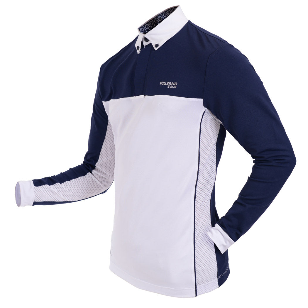 Playera Concurso Caballero Fullsand Bicolor con Botones