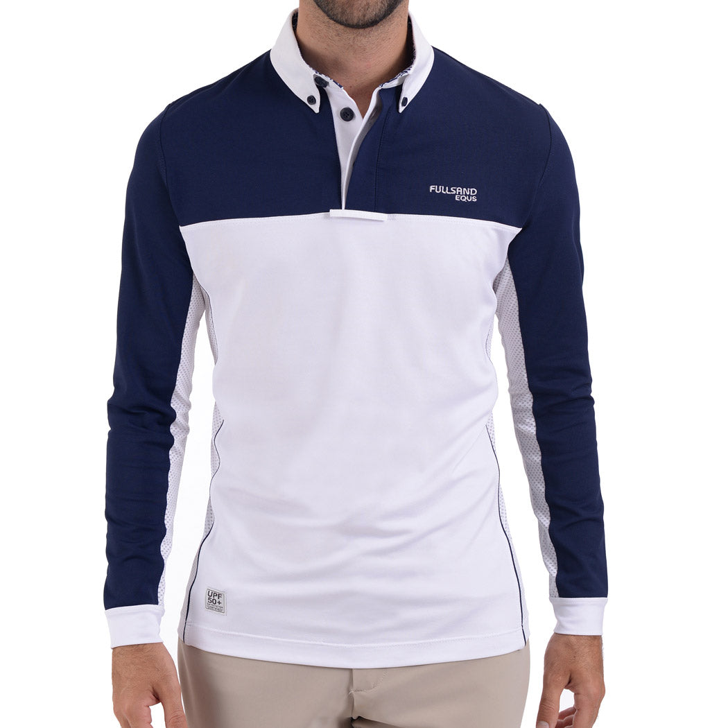 Playera Concurso Caballero Fullsand Bicolor con Botones