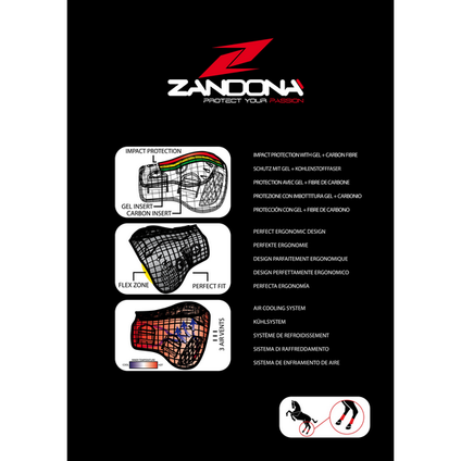 Protectores de Patas Zandonà Carbon Air Active-Fit